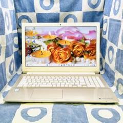 爆速SSD256G&メモリ16G☆綺麗ゴールドPC♡カメラ付!Windows11