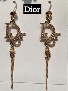 クリスチャンディオール✨ラインストーン　ロゴ　ピアス　ピンク×シルバー　両耳 楽天市場】Christian Dior ピアスクリスチャンディオール