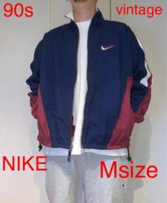 NIKE 90s 銀タグ ナイロンジャケット 古着 筆記ロゴ