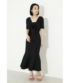 ロングワンピース　ワンピース　フレアワンピース　ニットワンピース