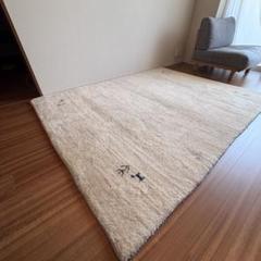 ギャッベ ラグ（アイボリー／約200×156cm） ギャッベ ラグ（アイボリー／約200×156cm） - メルカリ