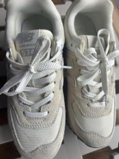 New Balance 574 ホワイトスニーカー