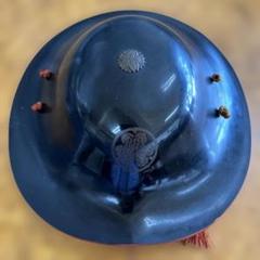陣笠　サムライ　武具　帽子　戦国　家紋　工芸品　骨董品 家紋入 陣笠 戊辰戦争 中級武士 コスプレ