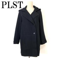 PLST プラステ フード付きコート ブラック 2 B9519 - メルカリ