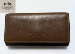 【COACH】コーチ ブラウンレザー キーケース/29195