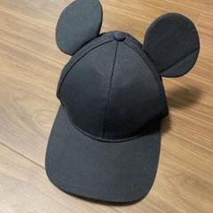 ミッキーマウス耳付き黒キャップのサムネイル