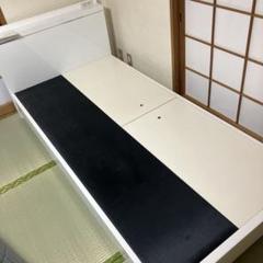 ニトリ シングルヘッドレスチェストベッドフレーム(FRM WN