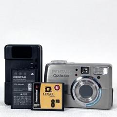 単3電池で動く】自撮りもできるコンデジ PENTAX optio 330