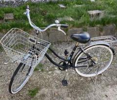 引き取り限定】asahi サイバーギミック 自転車 黒 黄色 24インチ