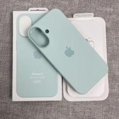 「新品未使用」iPhone 16 シリコンケース ミントグリーン MagSafe