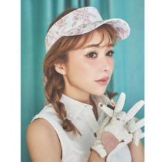 エイミーゴルフ Amanda flowerバックリボンサンバイザー