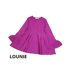 未使用　LOUNIE ルーニィ　ペプラム　ニット　プルオーバー　定価19800円