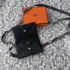 HERMES カルヴィ　名刺入れ　D刻印　2019年　黒 HERMES カルヴィ 名刺入れ D刻印 2019年 黒 - メルカリ
