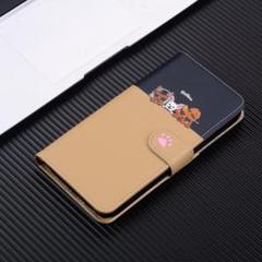 ﻿iphone14ケース　手帳型　犬柄　シンプルスマホケース　iphoneケース
