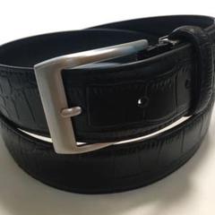 早い者勝ち✩スーツ 牛革 35mm ベルト メンズ 男性用 牛皮 ワニ型押し
