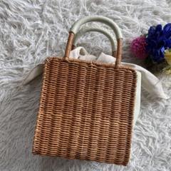 The Bagmati カゴバッグ レザー トート ハンド 白 The Bagmati カゴバッグ レザー トート ハンド 白 - メルカリ