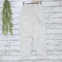 A1022　COLZA　テーパードパンツ　ホワイト　S　コットン100