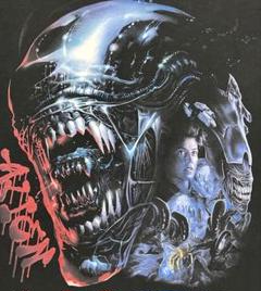 逸品！ALIEN ビッグTシャツ 両面プリント丈83 ムービーT