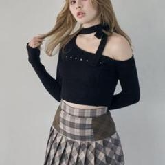 ANDMARY】Nana ribbon oneshoulder tops