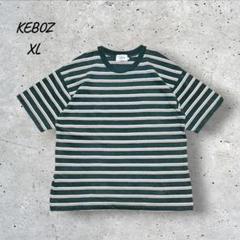 keboz ケボズ 刺繍ロゴ Tシャツ ボーダー コムドットゆうた着用