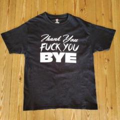 Thank you FUCK YOU BYE 黒 Tシャツ Hanes L