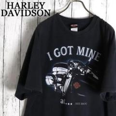 【最高デザイン】　00s USA製 ハーレーダビッドソン 前後プリントTシャツ