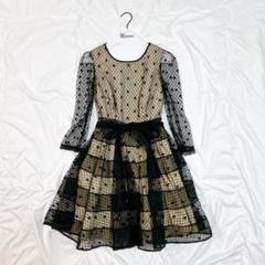 未使用✨レッドヴァレンティノ　ローラ着用　ドットチュールドレス　38
