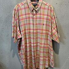 #593 ralph lauren ラルフローレン　チェックシャツ　古着XXL