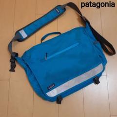 old patagonia パタゴニア ブルーメッセンジャーバッグ 古着 y2k