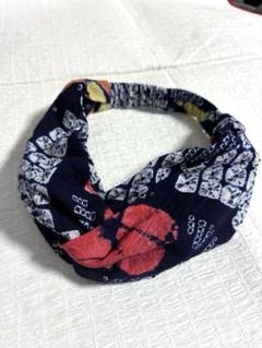 有松絞り　ふっくら柔らか　カラフルヘアバンド