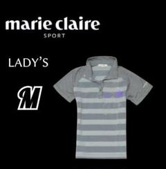 レディースM◇marie claire◇半袖プラクティスシャツ gray