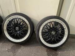 19インチ ダークグレー 5スポークホイールセット ホイールセット19インチ（BBS）（ライトシルバー/ブラック