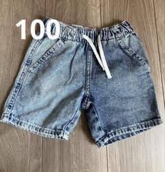 H&M ハーフパンツ　デニム　100