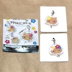 日焼けキティ アクリルミニチャーム キティ セリア