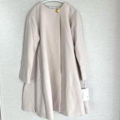 新品】FENNELフェンネル 毛100%ノーカラーチェスターコートオフ