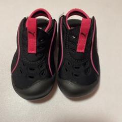 Puma ベビーサンダル ブラック/ピンク 12