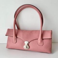 【A.D.M.J】ADMJ 23区　ハンドバッグ　ピンク　レザー　コラボ