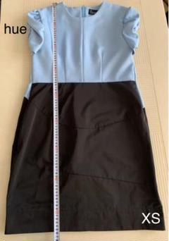 美品★hue★GATHERED SLEEVE COCOON DRESS