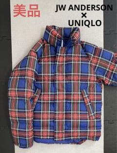 UNIQLO JW ANDERSON ユニクロ チェック ダウンジャケット - メルカリ