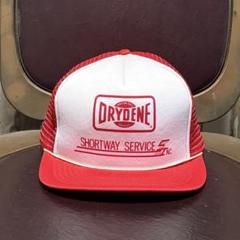 デッドストック　メッシュキャップ　レッド×ホワイト　トラッカー　DRYDENE