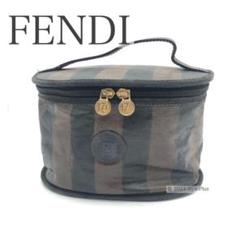 フェンディ FENDI ポーチ バニティ ペカン エンボスロゴ ゴールド金具