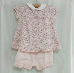 KUMIKYOKU 花柄トップスとショートパンツセット