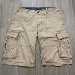 90's 古着　ベージュ カーゴショートパンツ B-BOYのサムネイル