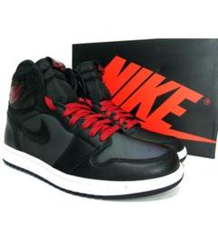 ナイキ■NIKE AIR JORDAN 1エアジョーダンブラックサテンスニーカー