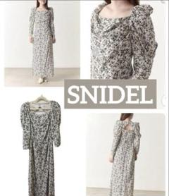 美品　SNIDEL ❤︎ フラワー　プリント ロング　ワンピース