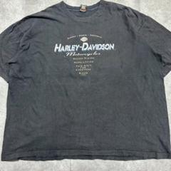 ハーレーダビッドソン Tシャツ 90s USA製 フェード 黒 3XL