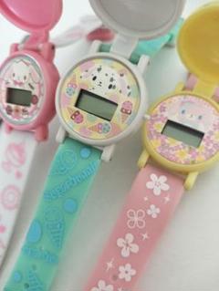 平成レトロ　ハッピーうさちゃん　時計 シュガーバニーズ 時計 腕時計 ウォッチ 平成レトロ ラバー