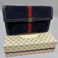 GUCCI グッチ シェリーライン スエード素材 クラッチバッグ