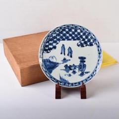中国　成化年製款　五彩山水文　香合　時代箱　V　6998 中国 成化年製款 五彩山水文 香合 時代箱 V 6998 - メルカリ