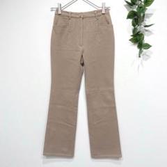 ビースリー　フレアパンツ　ベージュ　ストレッチ◎ 綿混　シンプル　きれいめ　S